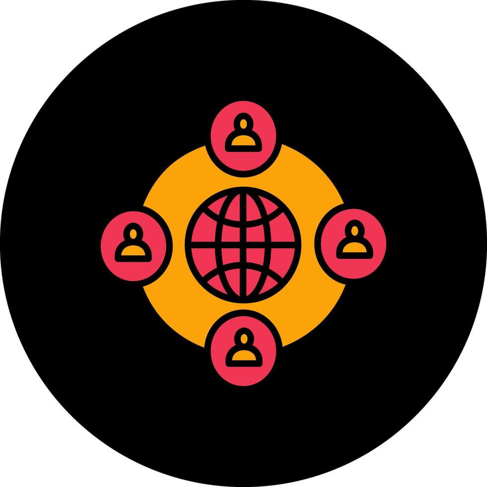 Company Network Vector Icon