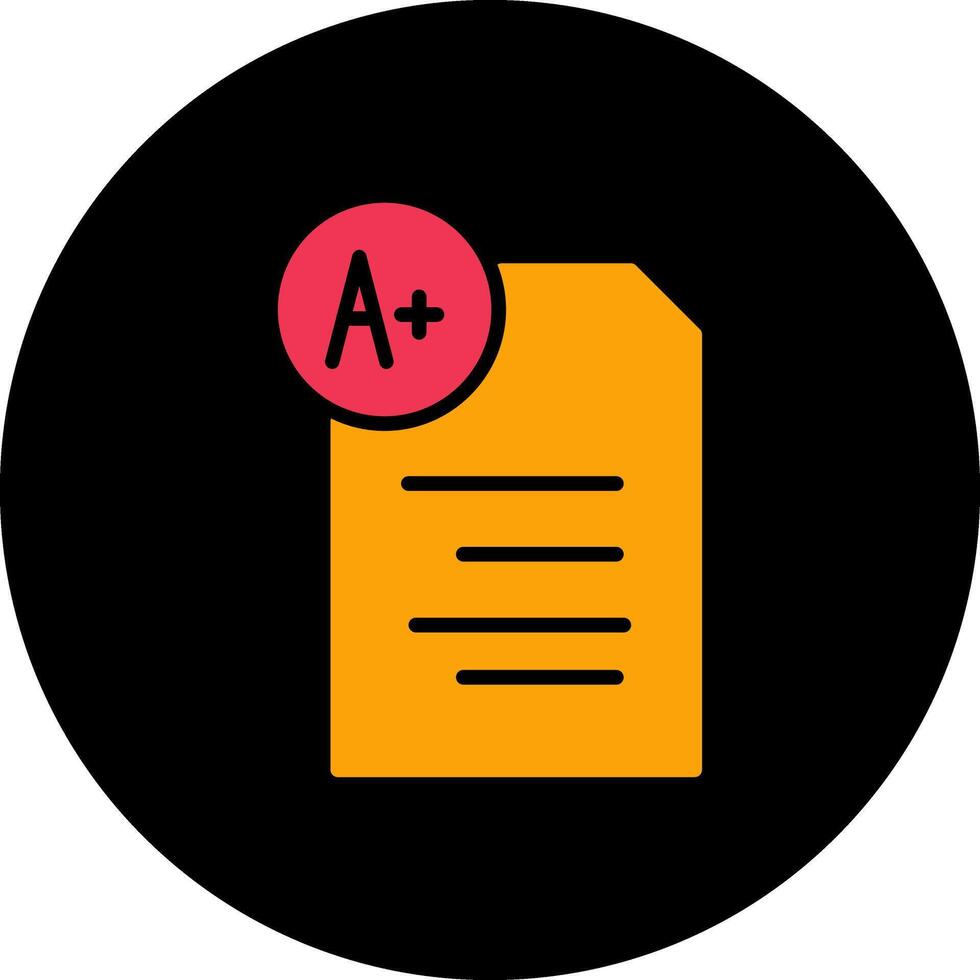 Graded Paper Vector Icon