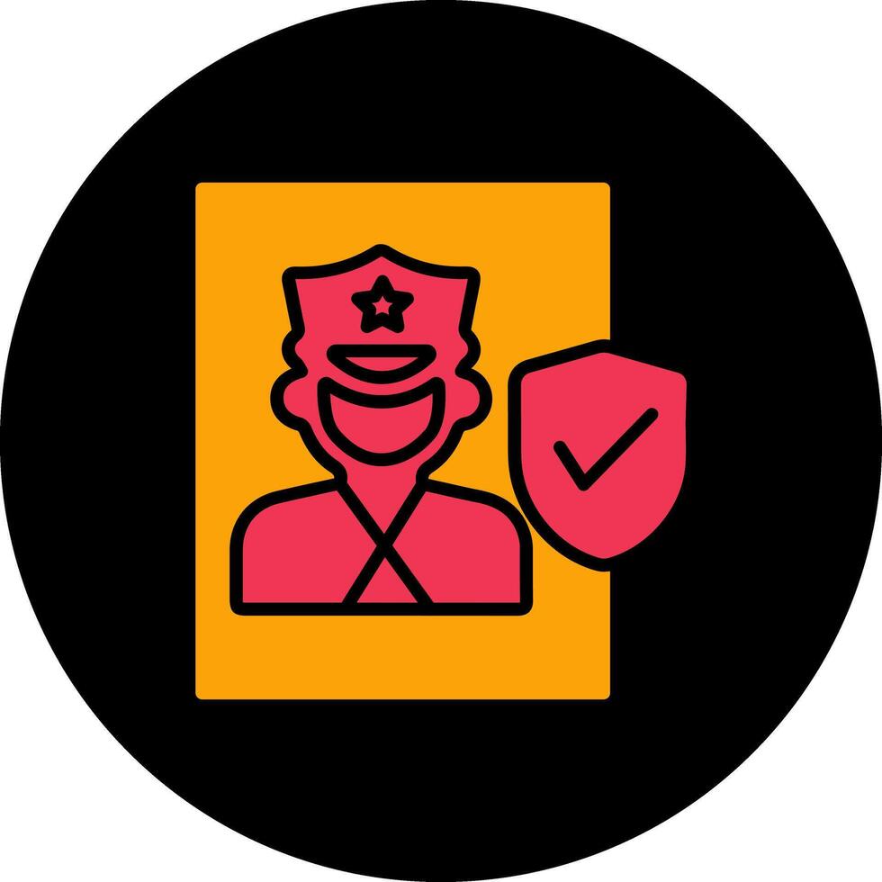 Cinema Security Guard Vector Icon