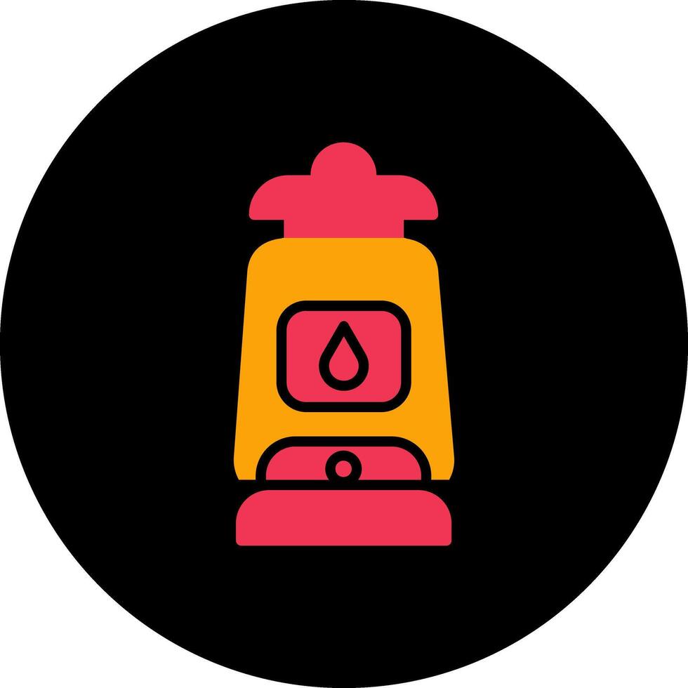 Oil Lamp Vector Icon