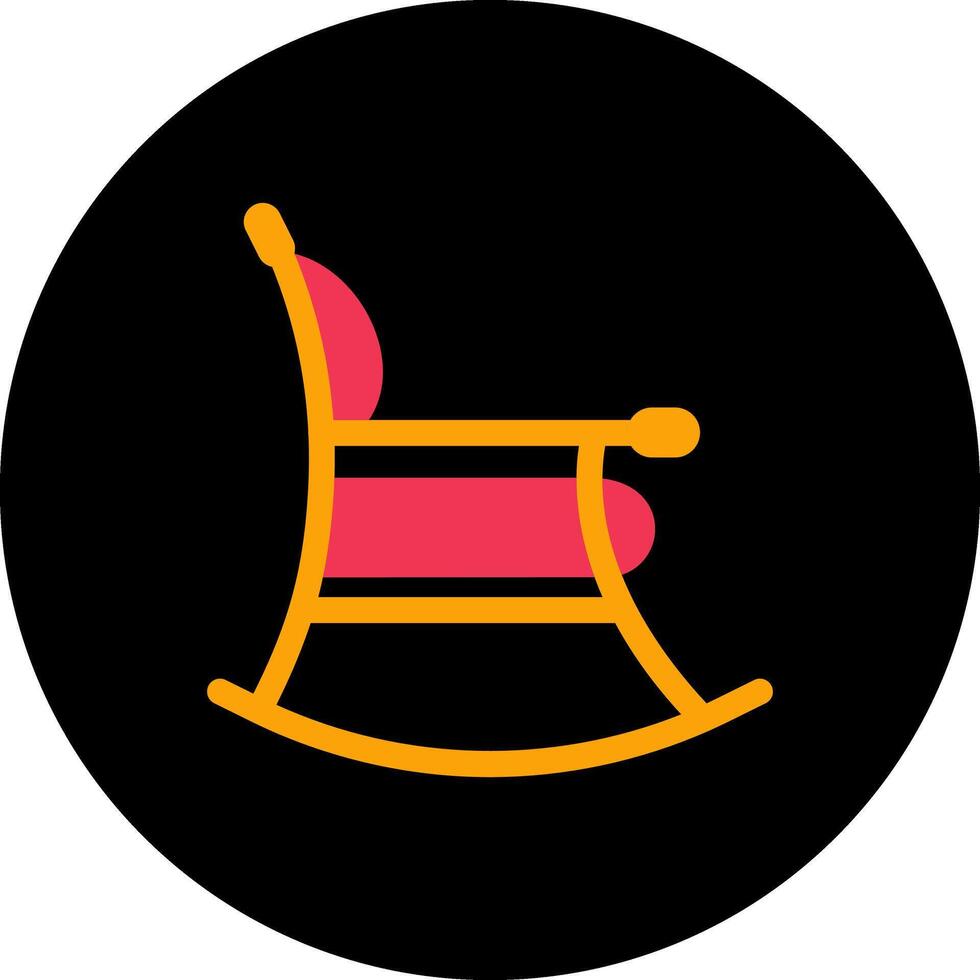 icono de vector de silla cómoda