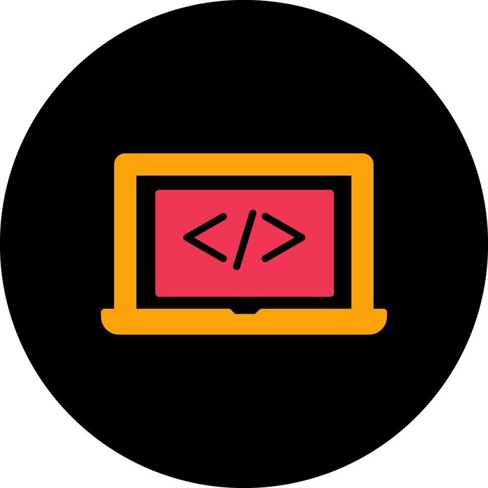 Coding Computer Vector Icon
