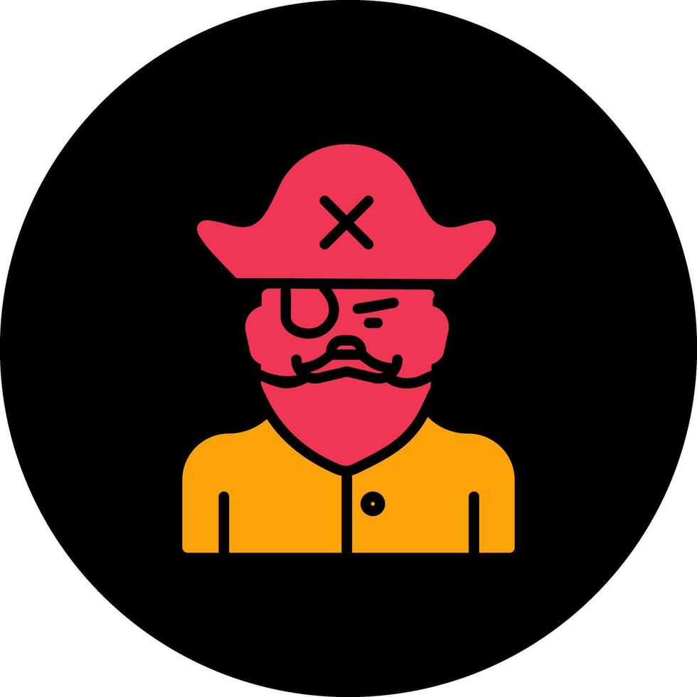 Male Pirate Vector Icon