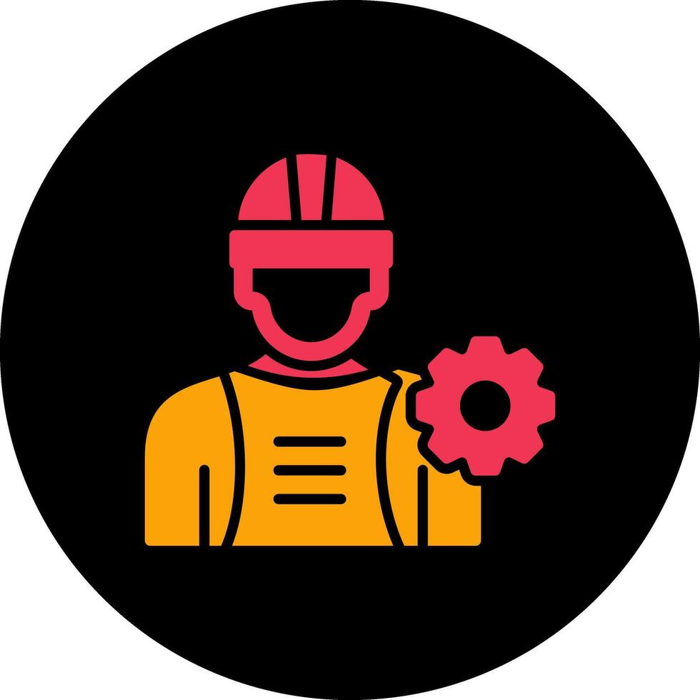 industria trabajador yo vector icono