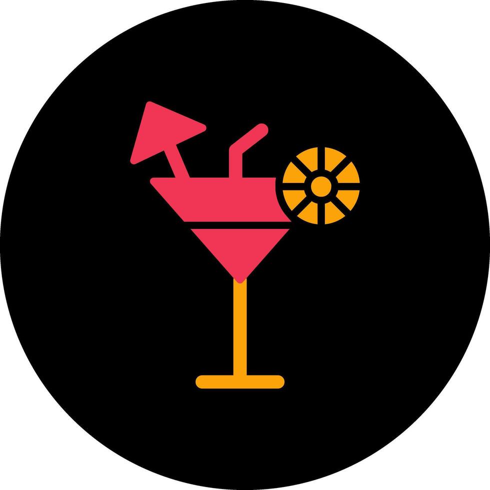 icono de vector de coctel