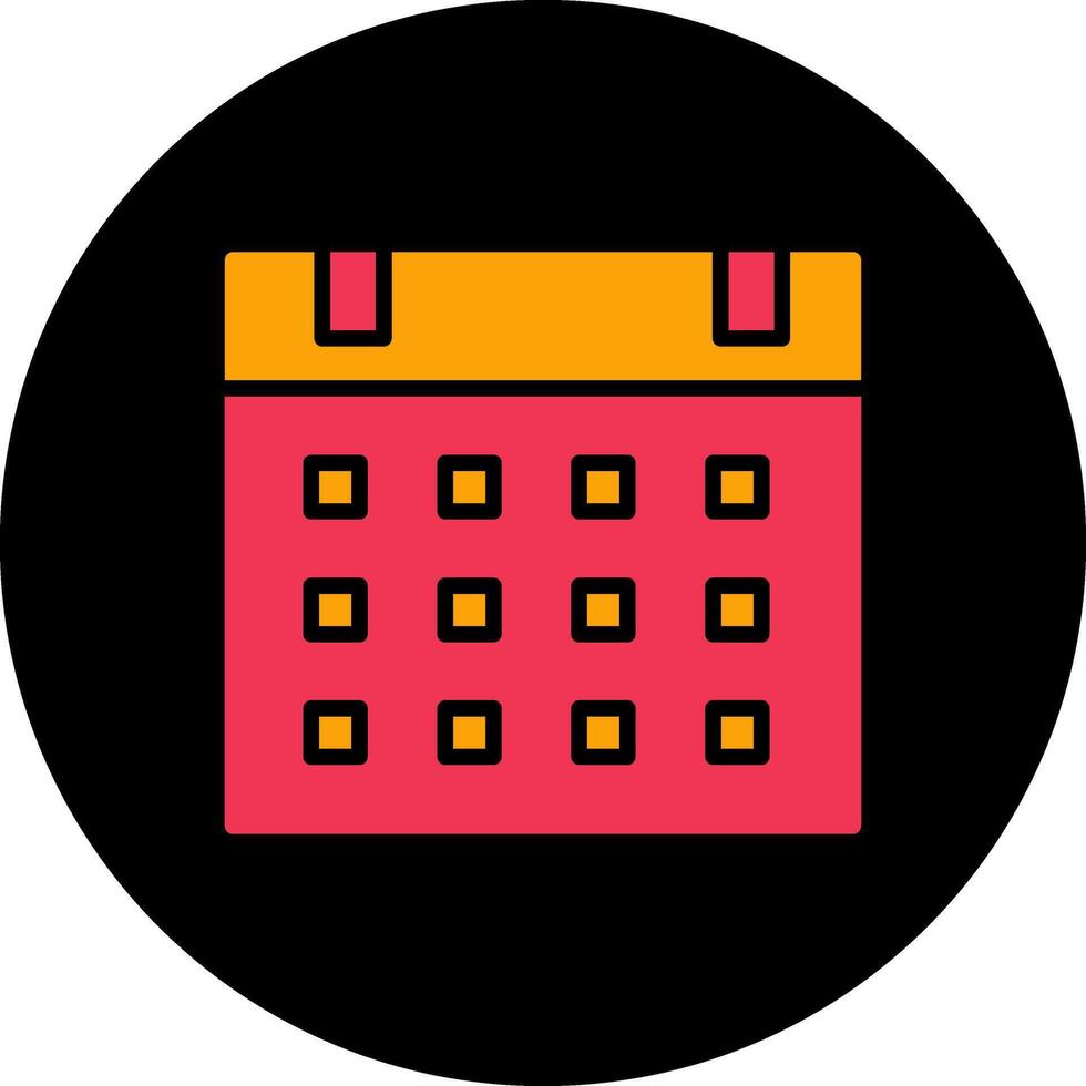 icono de vector de calendario