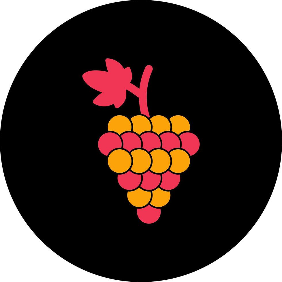 icono de vector de uvas