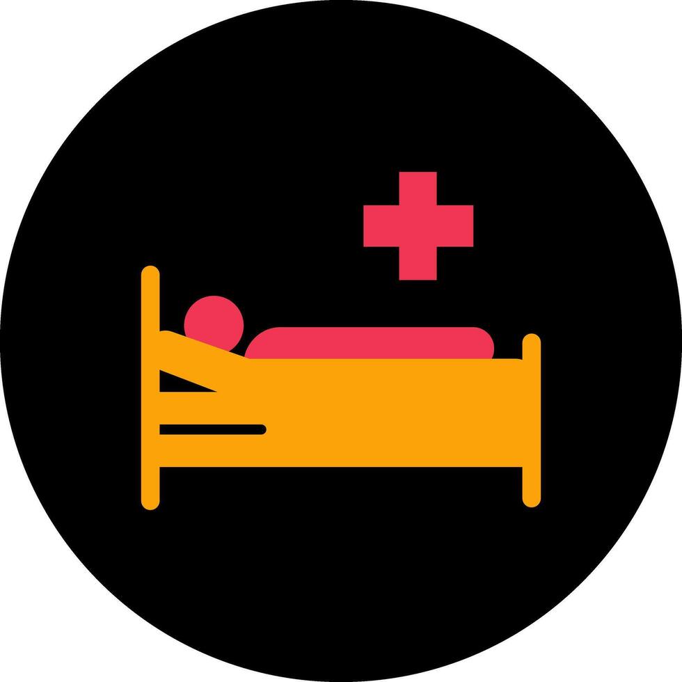 Patient Bed Vector Icon