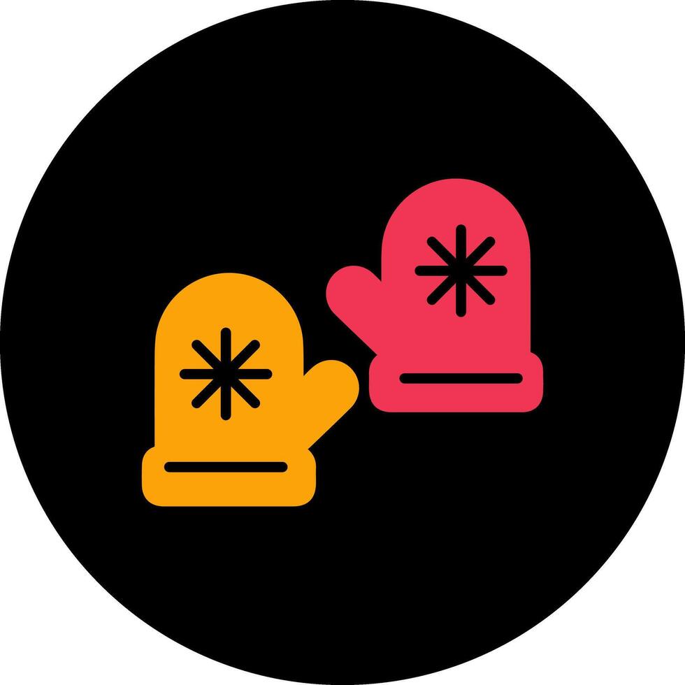 Winter Gloves Vector Icon