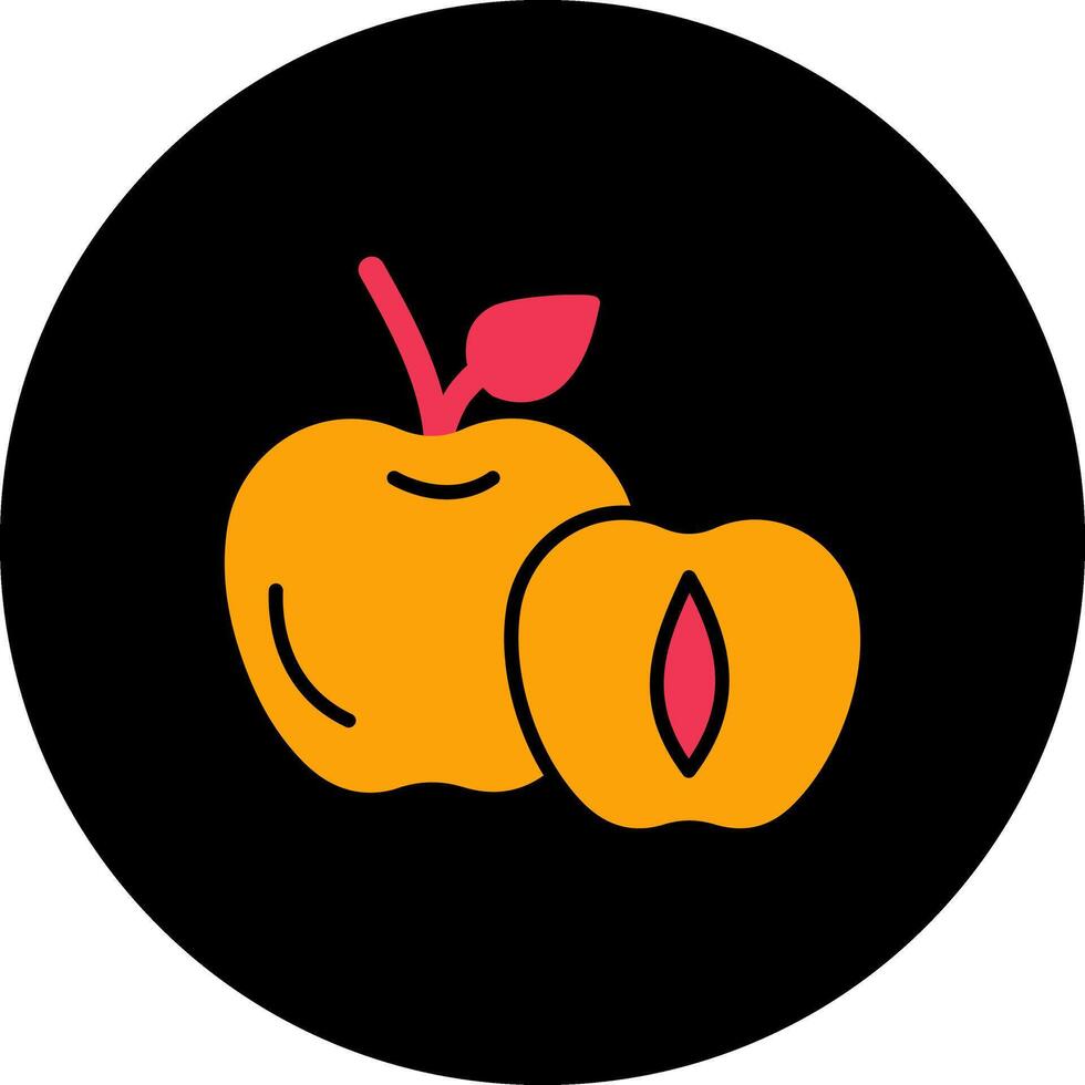 Apricot Vector Icon