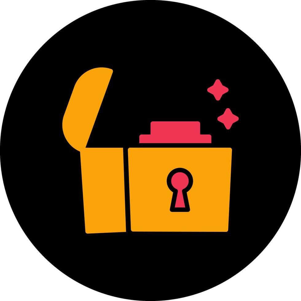 Open Treasure Box Vector Icon
