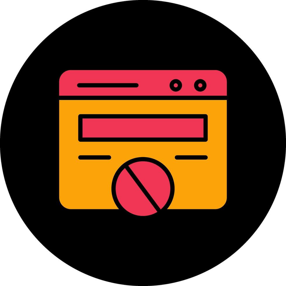 Block Website Vector Icon