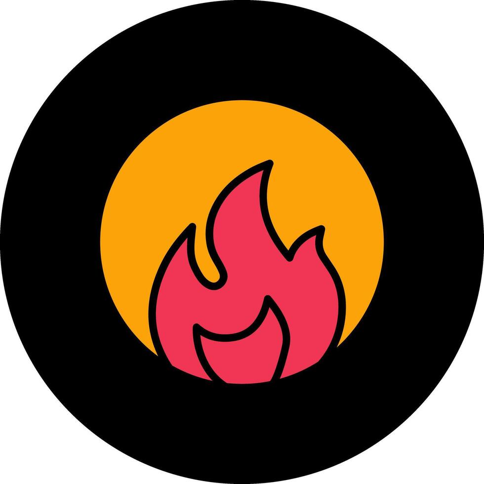 icono de vector de fuego