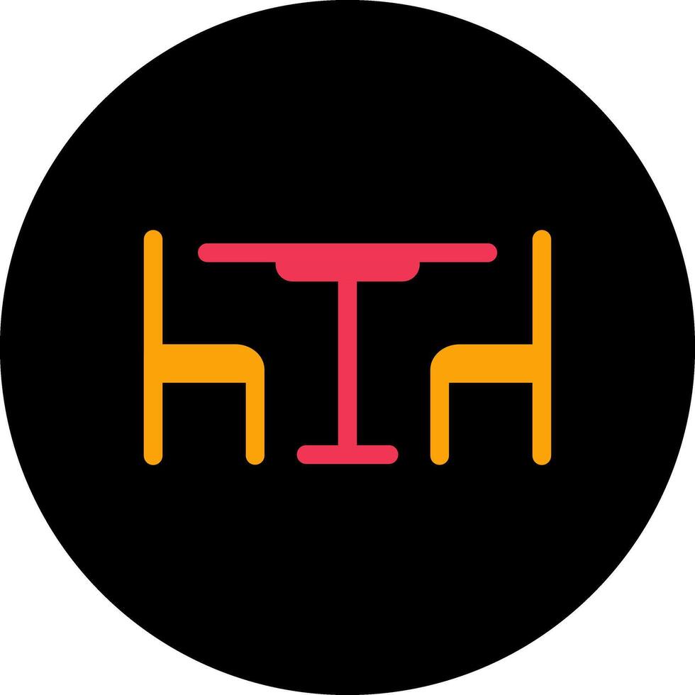 Lunch Table Vector Icon