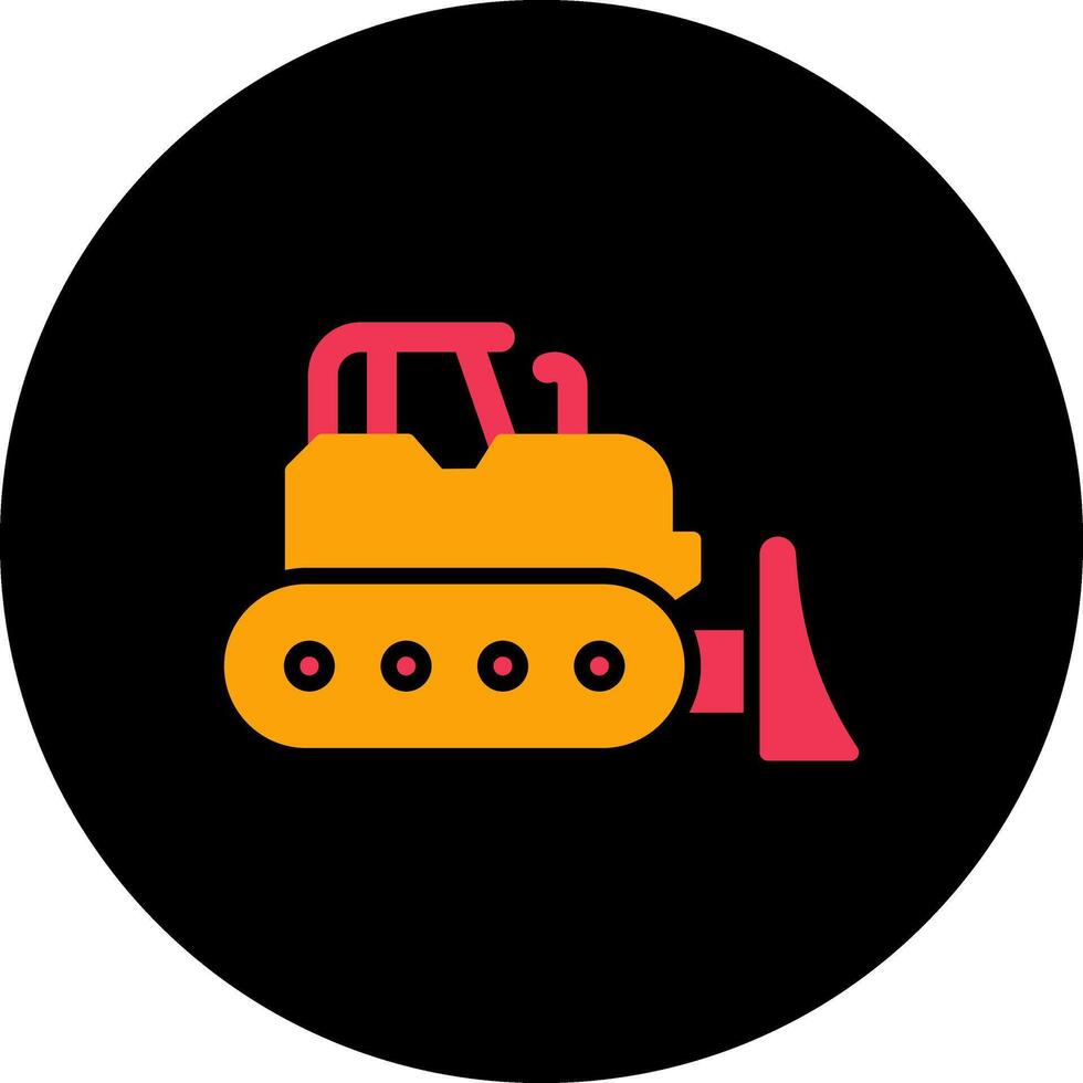 Bulldozer Vector Icon