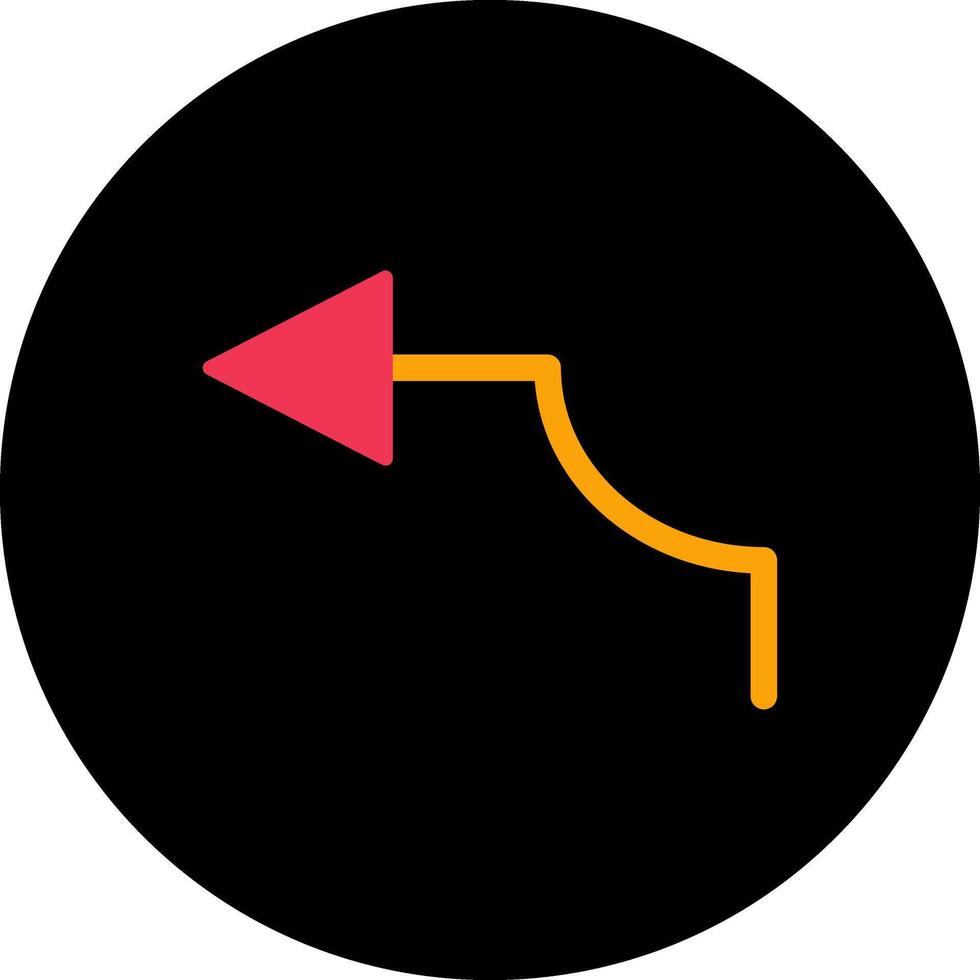 Arrow Pointing Left Vector Icon