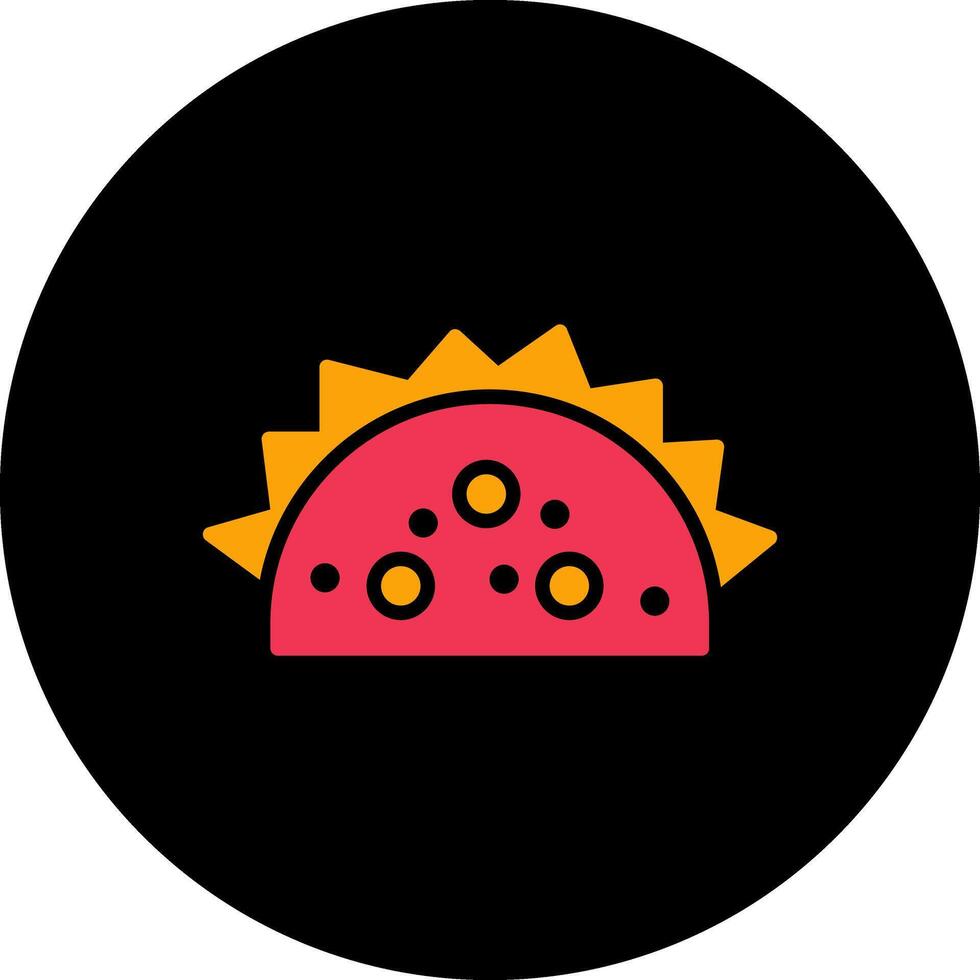 icono de vector de tacos