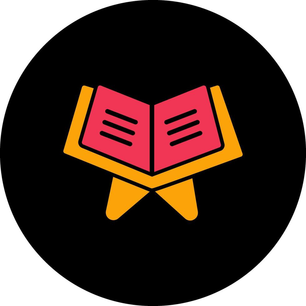Reading Holy Book Vector Icon
