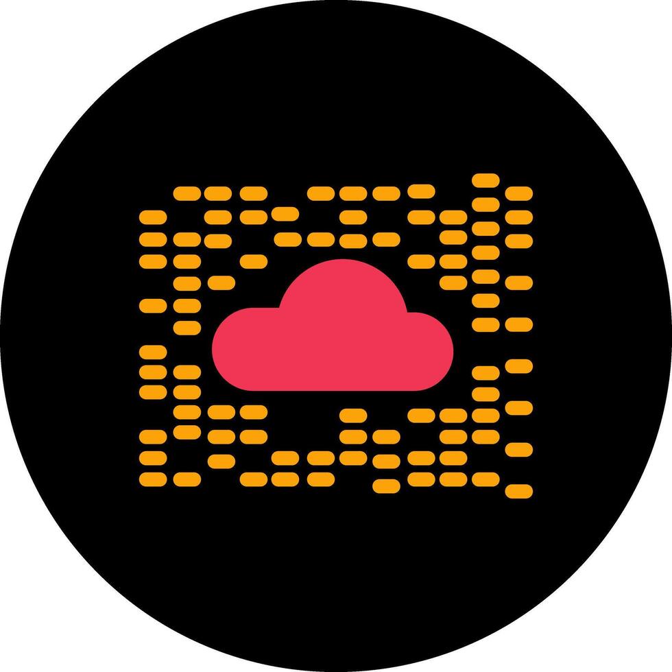 icono de vector de nube