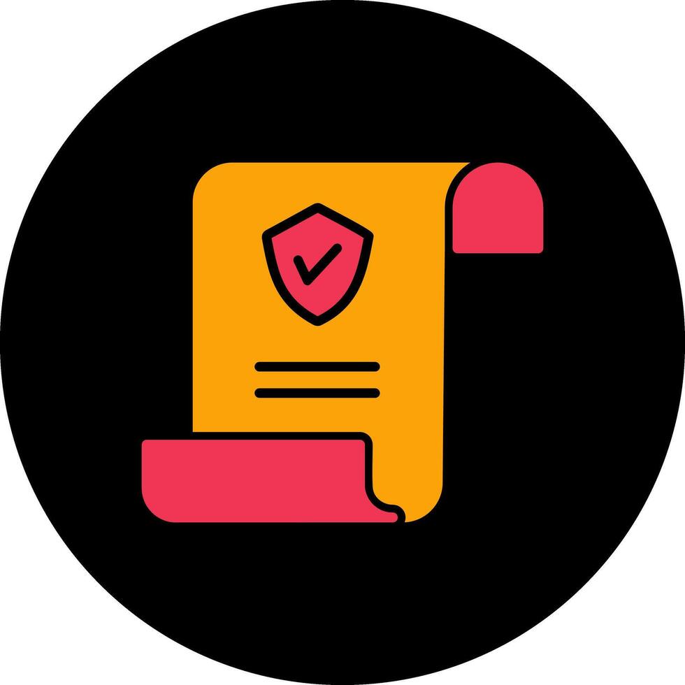 Insurance Policy Vector Icon