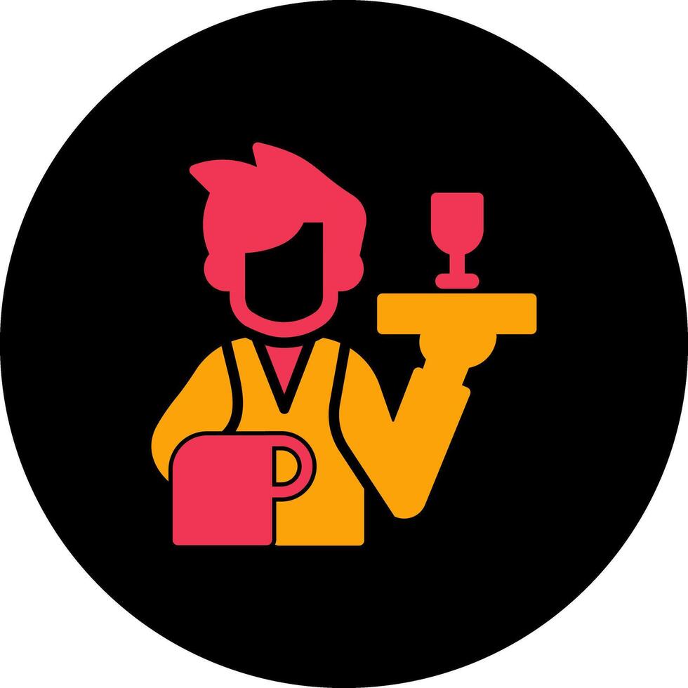 Waiter Vector Icon