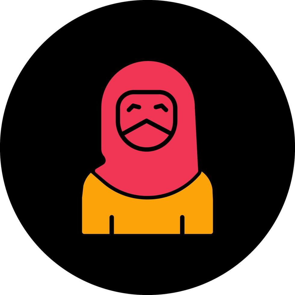 Woman with Niqab Vector Icon