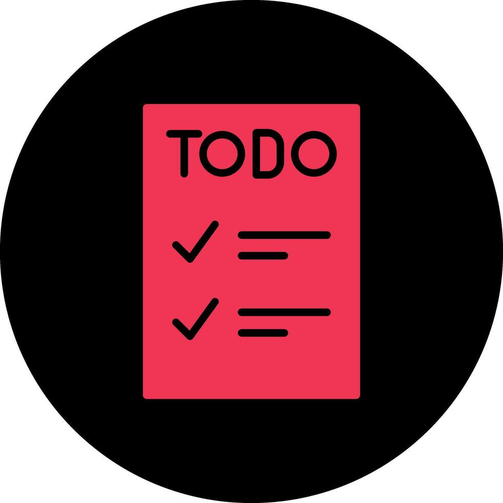 icono de vector de lista de tareas