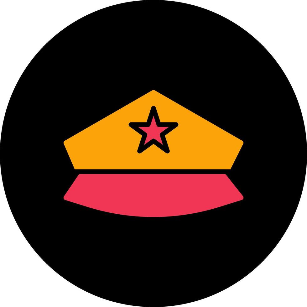 icono de vector de sombrero de policía