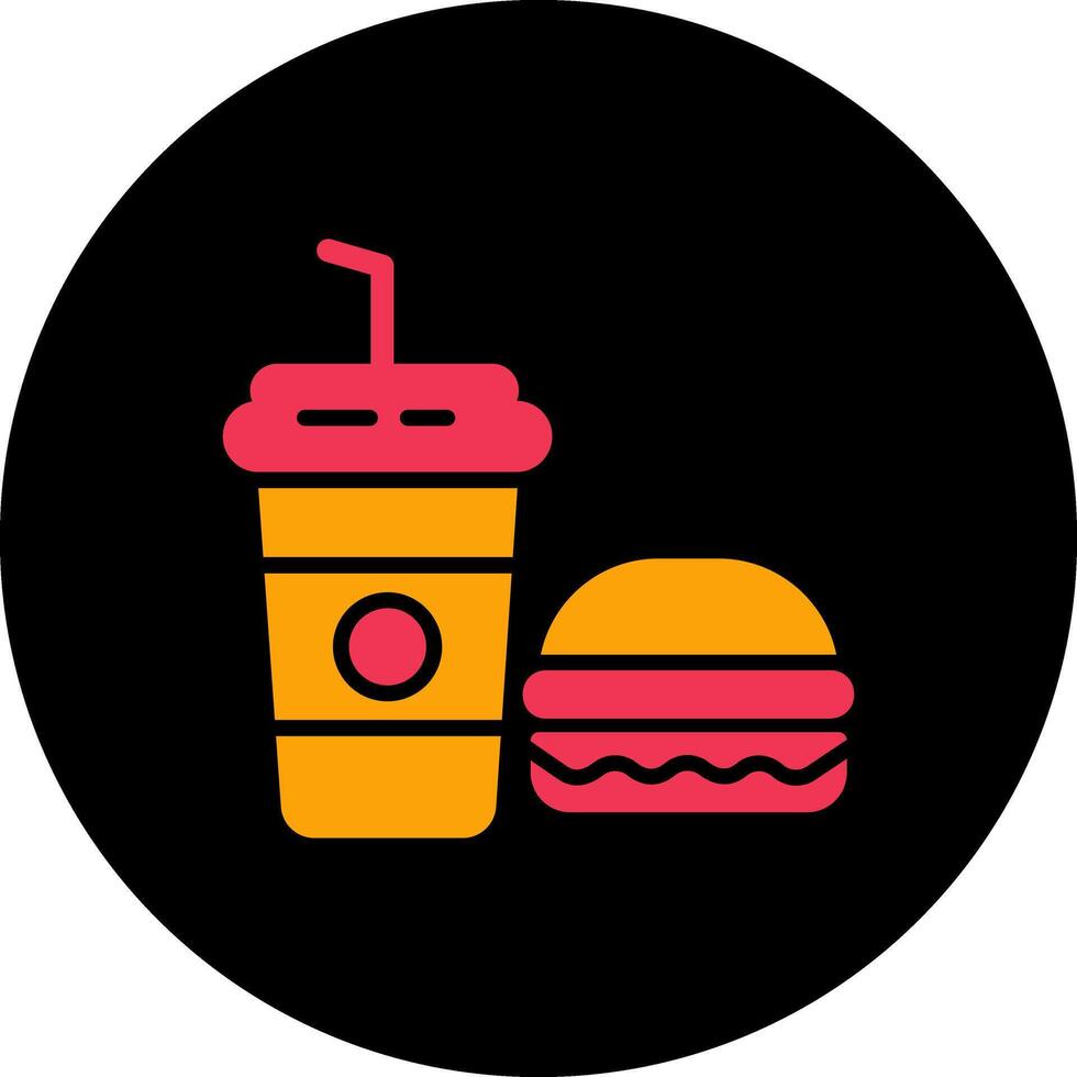 icono de vector de comida chatarra