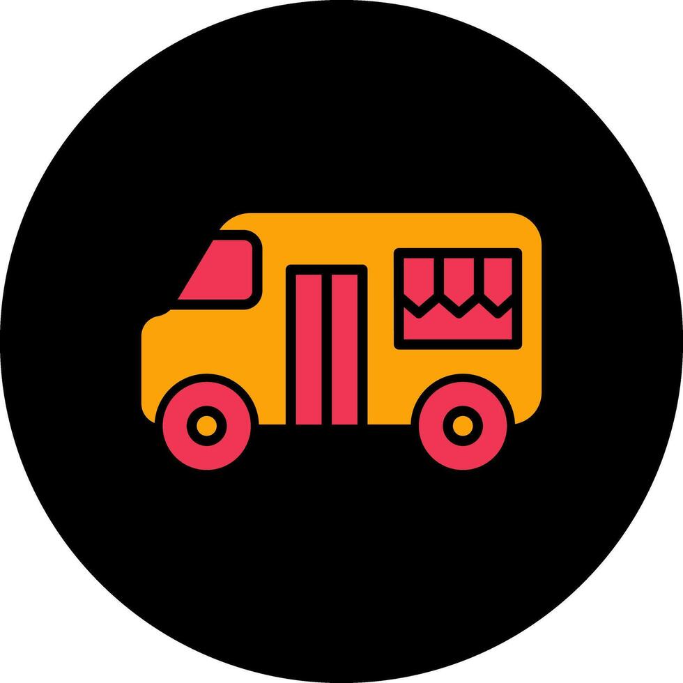 Fast Food Truck Vector Icon