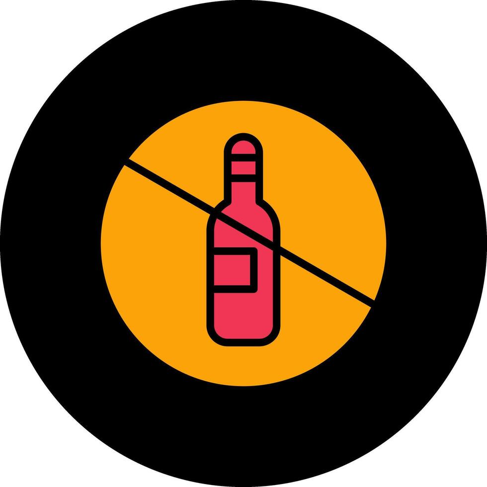 No Drinking Vector Icon