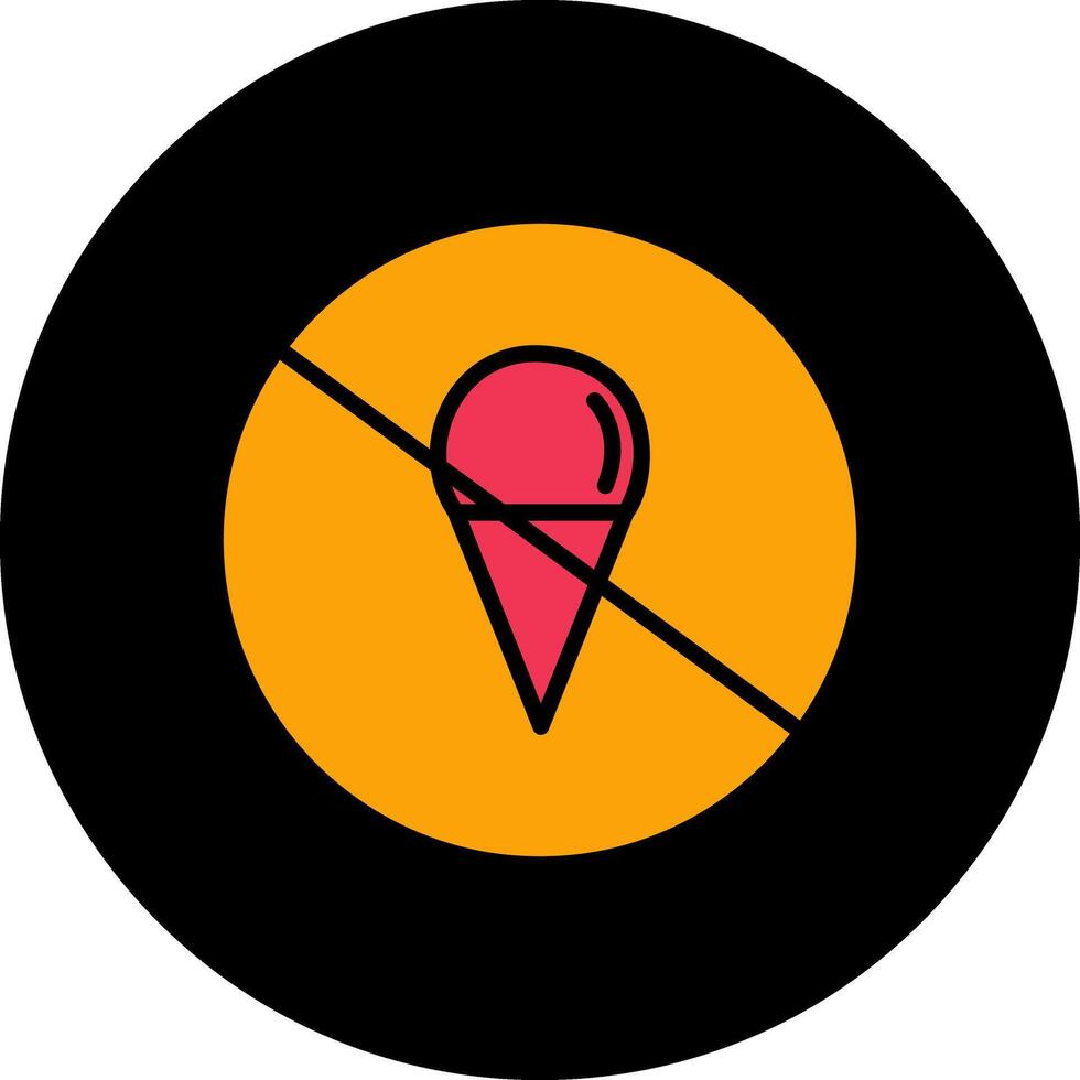 No Icecream Vector Icon