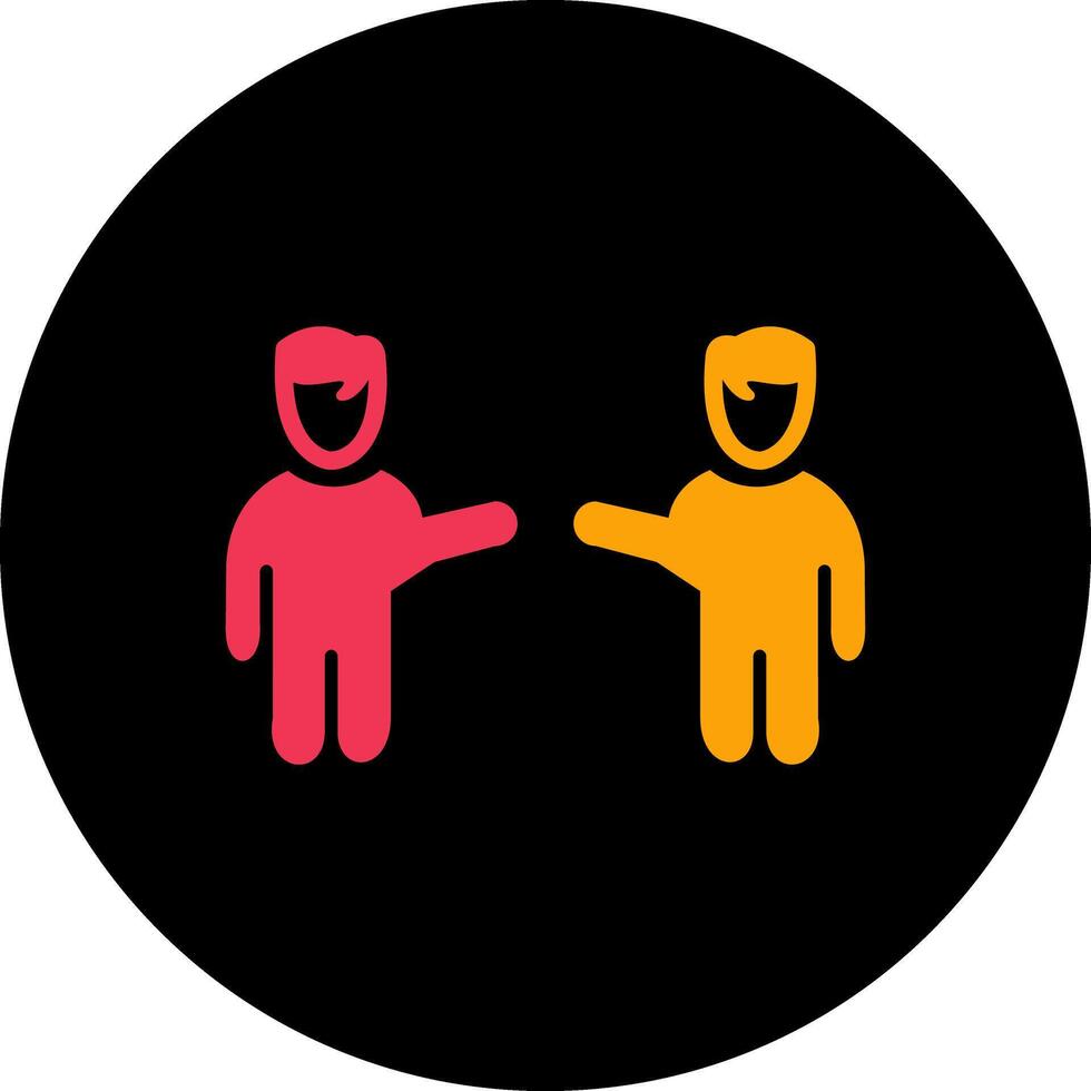 Waving to People I Vector Icon