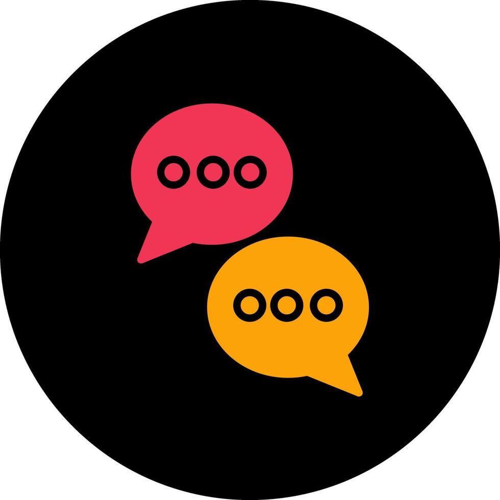 Chat Conversation Vector Icon