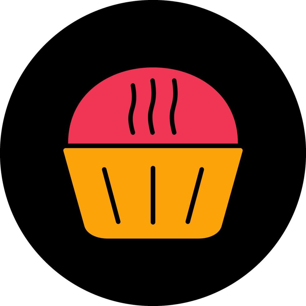 Cream Muffin Vector Icon