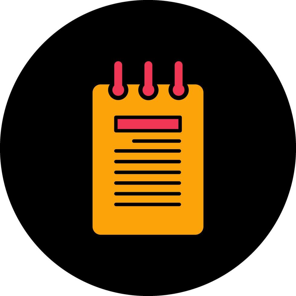 Notepad Vector Icon