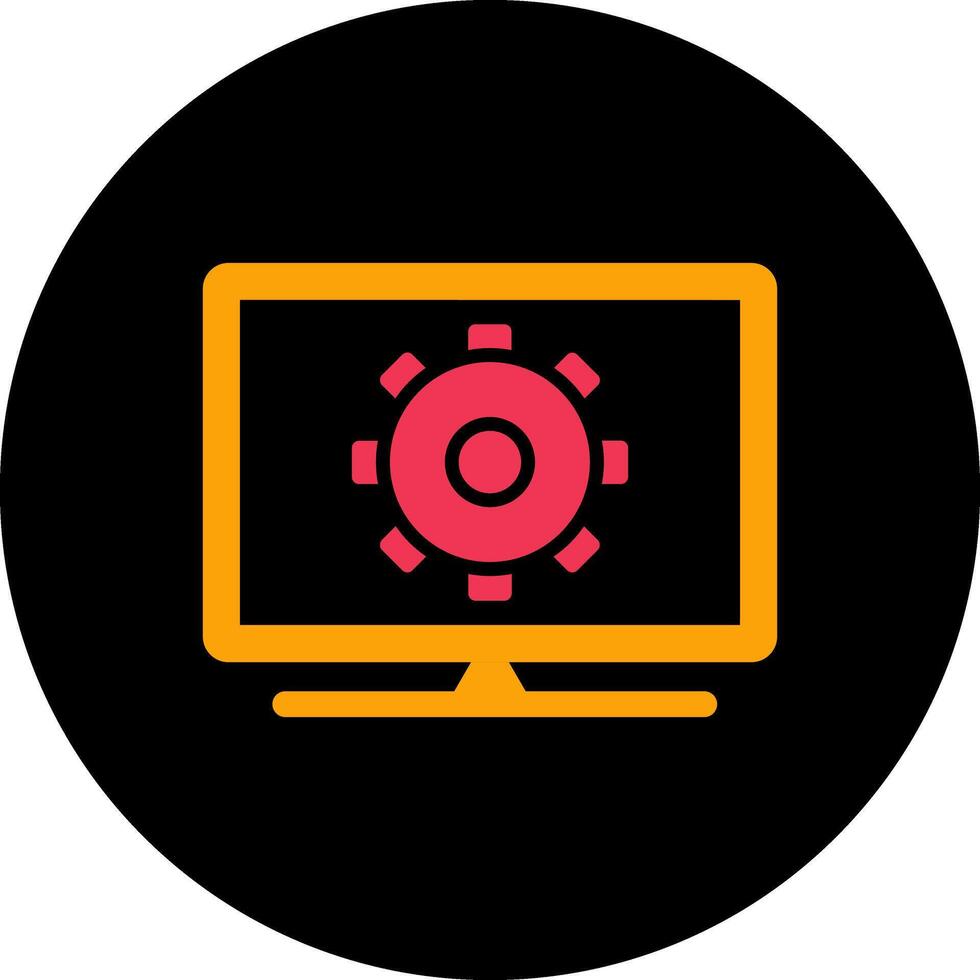 Computer Settings Vector Icon