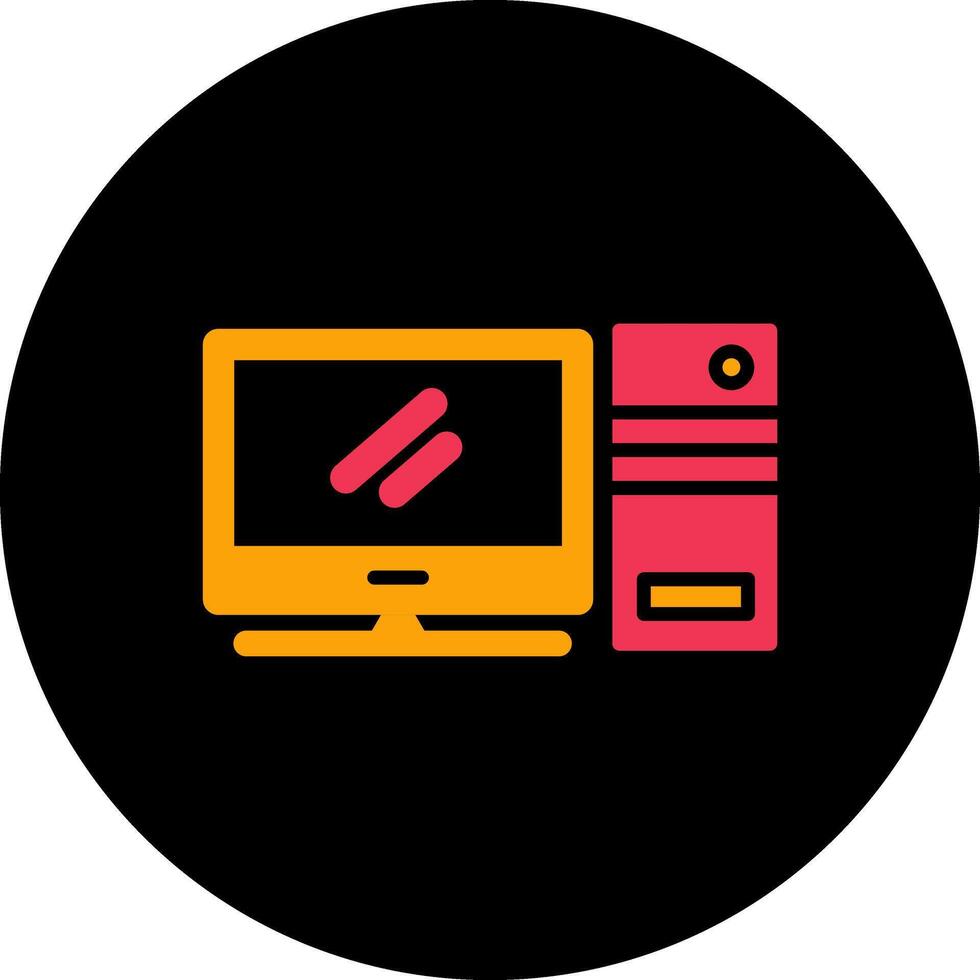 icono de vector de computadora