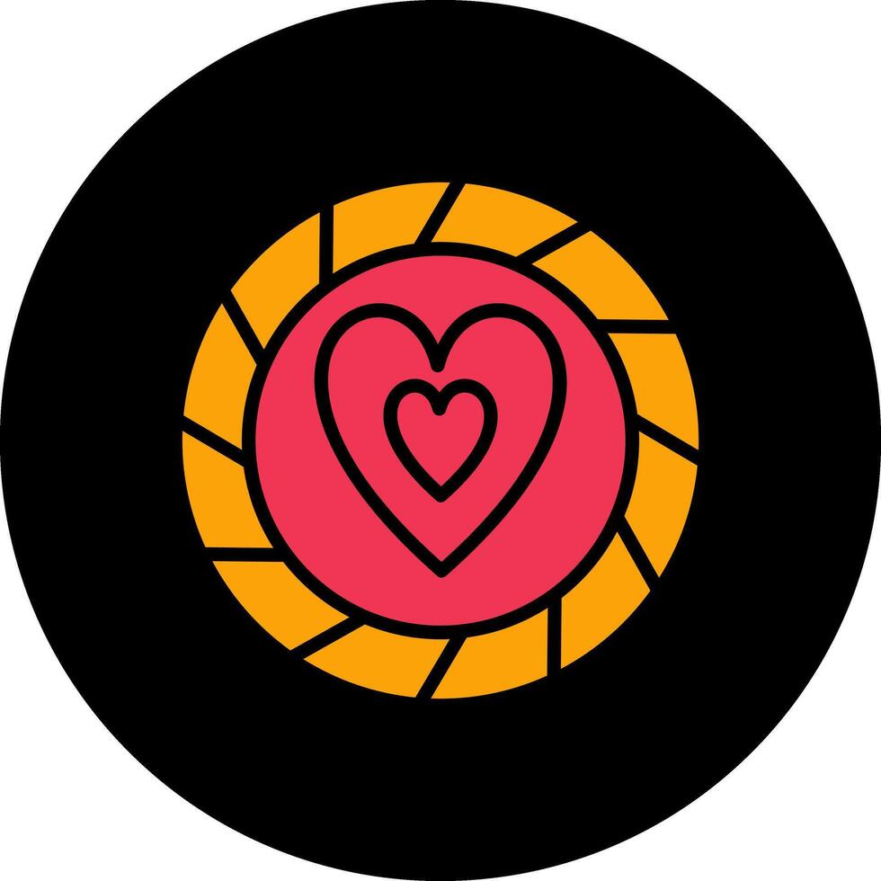 Heart Chip Vector Icon