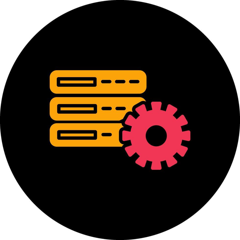 Database Setting Vector Icon