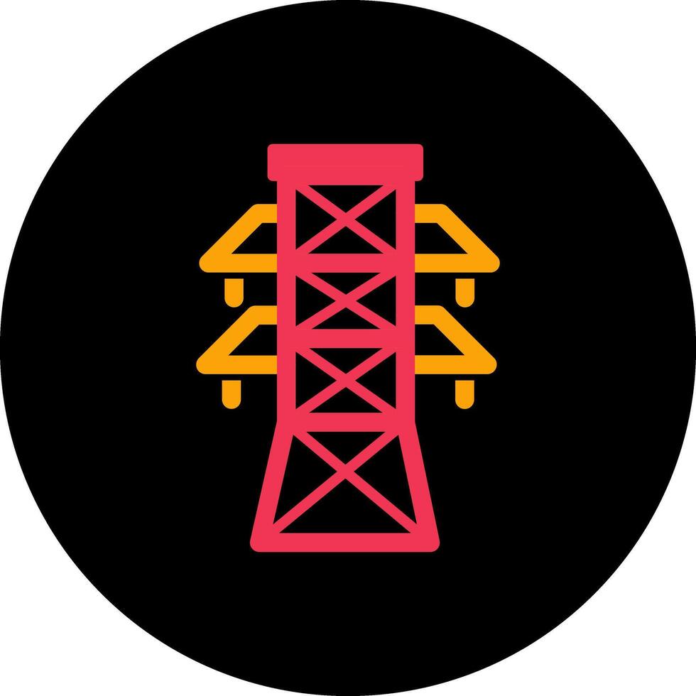 icono de vector de torre de electricidad