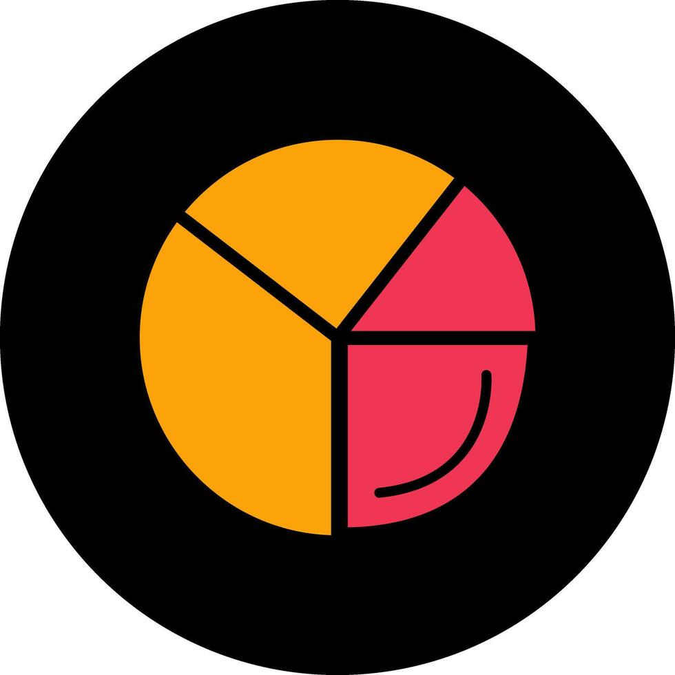 Pie Chart Analysis Vector Icon