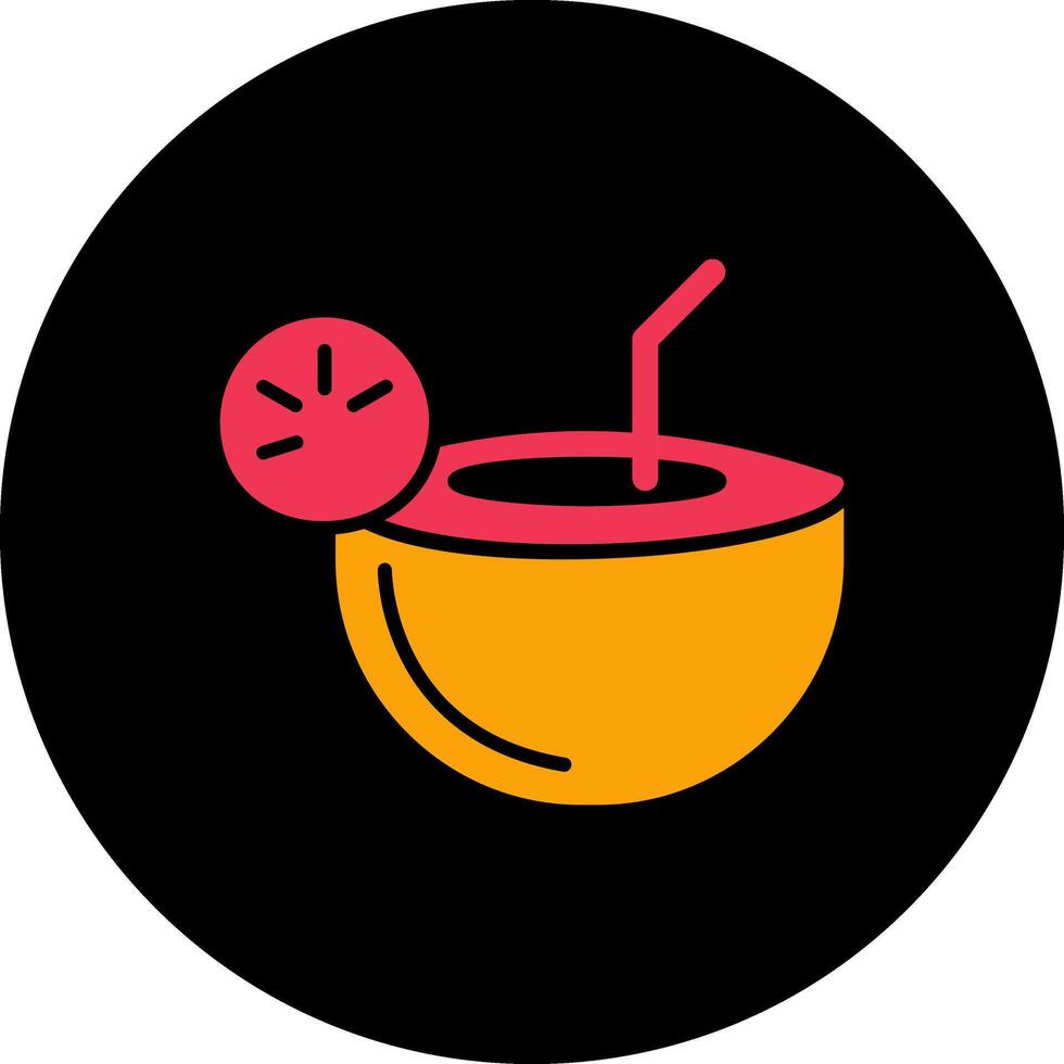 Coconut Drink Vector Icon