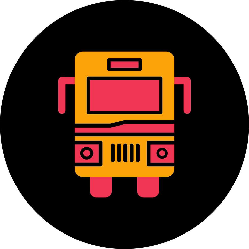 icono de vector de bus