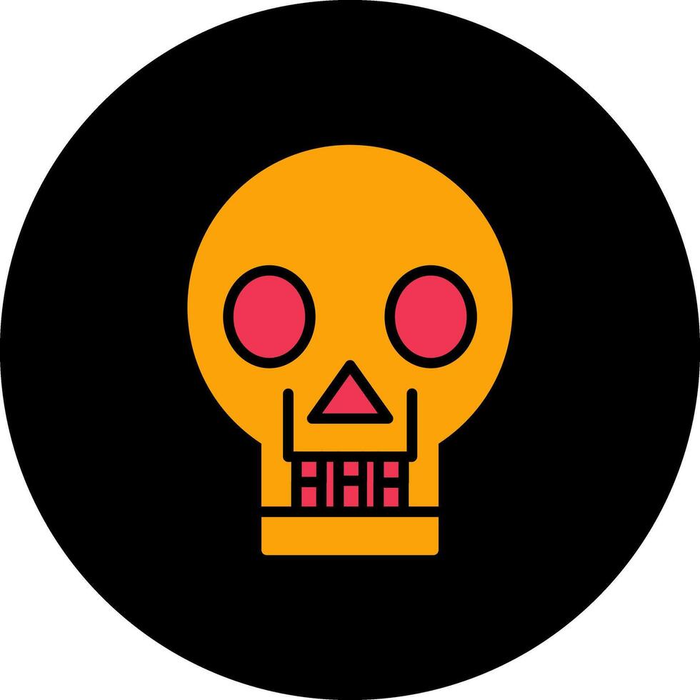Skull X ray Vector Icon