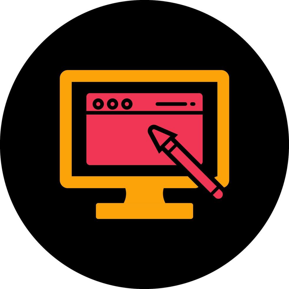 editar icono de vector de página web