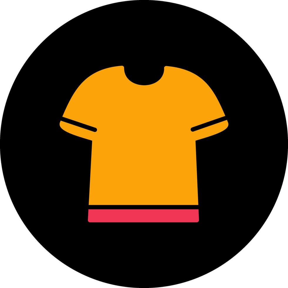 T Shirt with Lines Vector Icon