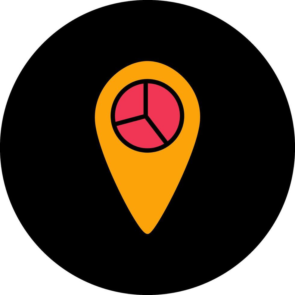 Location Statistics Vector Icon