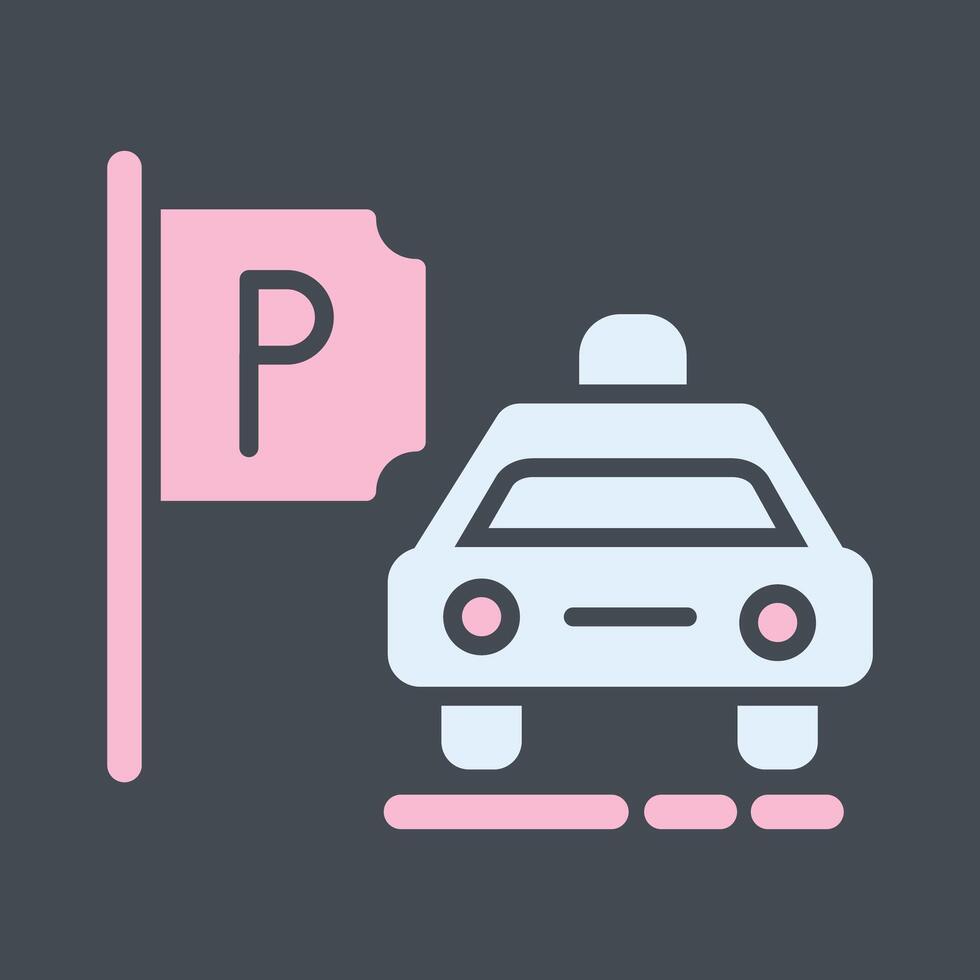 Taxi Stand Vector Icon
