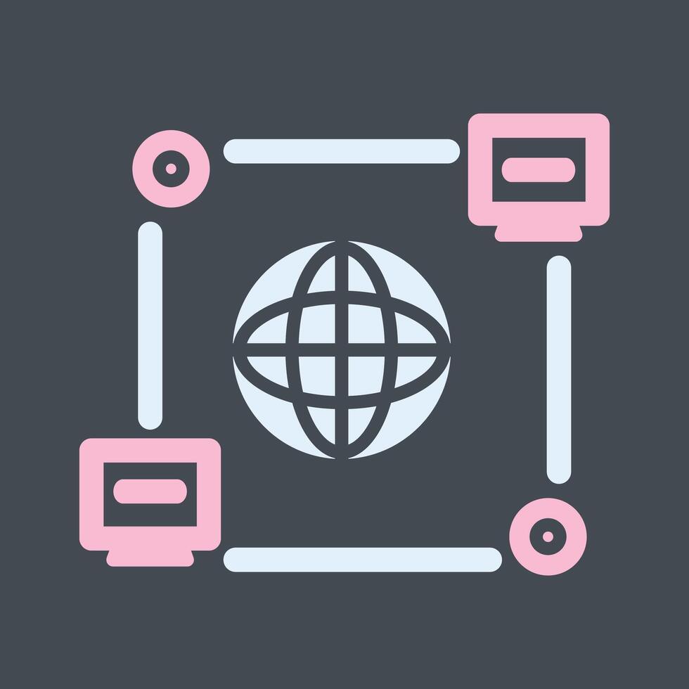 Computer Connection Vector Icon